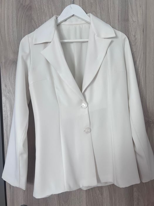 Sacou elegant alb