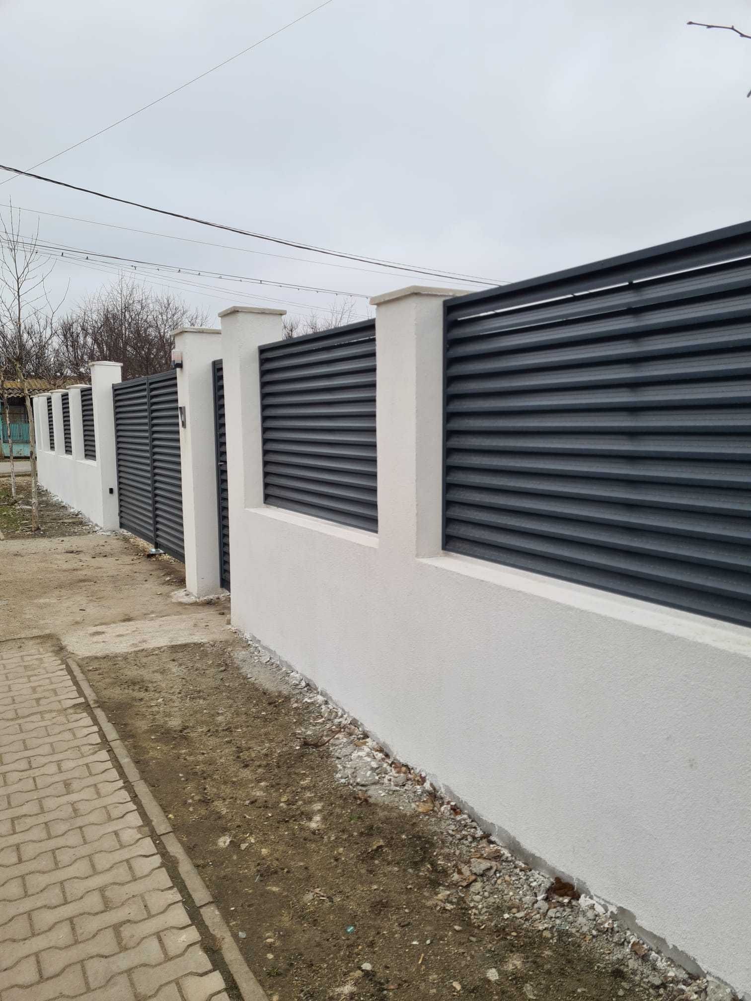 Gard tip jaluzea aluminiu, Gard Metal Confecții metalice