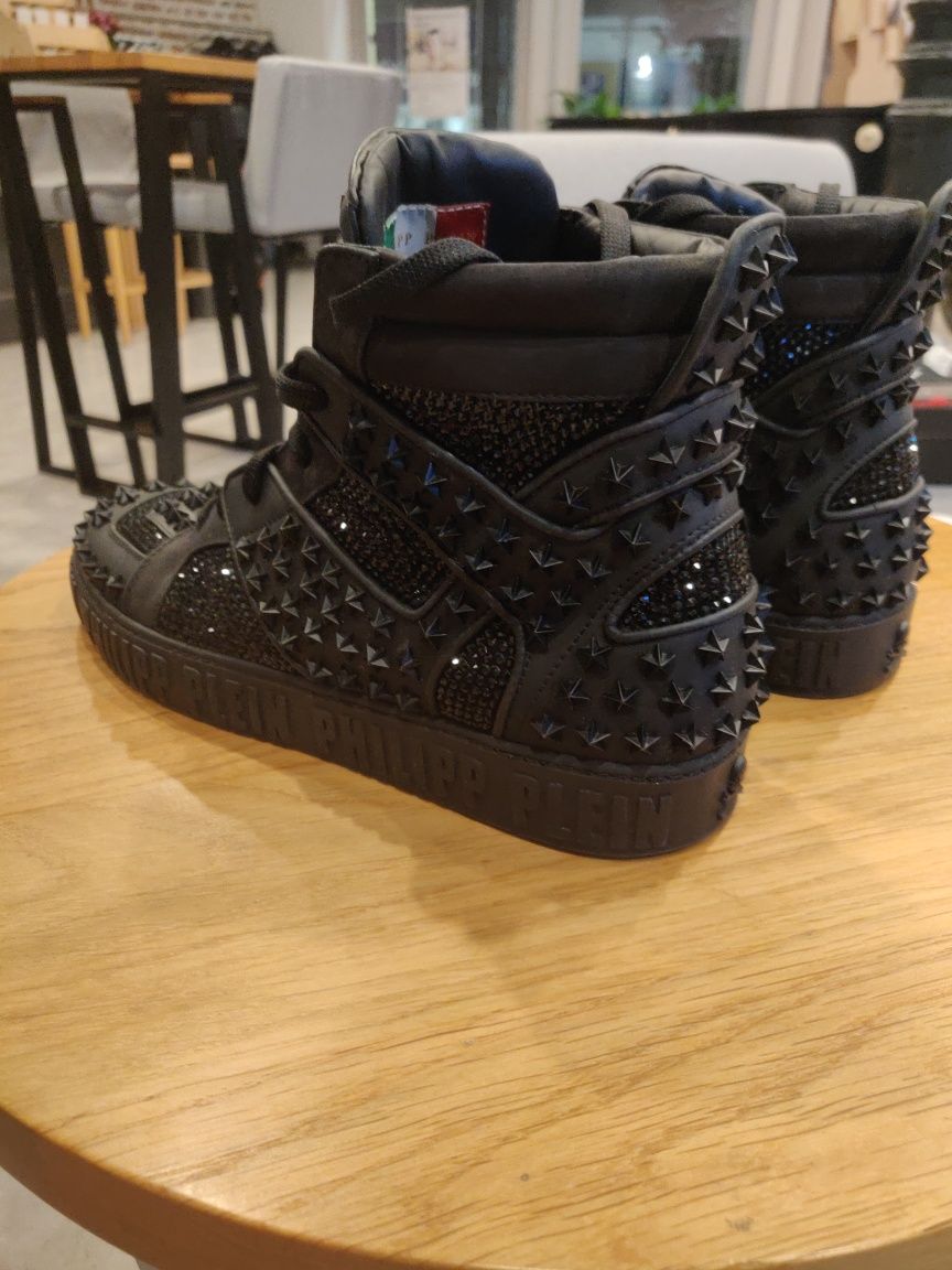 Philip Plein Crystal Hi Top Sneakers