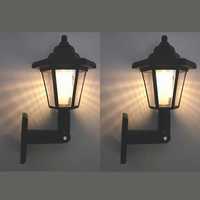 2 Броя Соларна Лампа тип Фенер за двор и градина