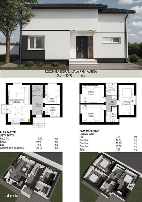 Casa individuala 4 camere - Mosnita Veche - locatie excelenta