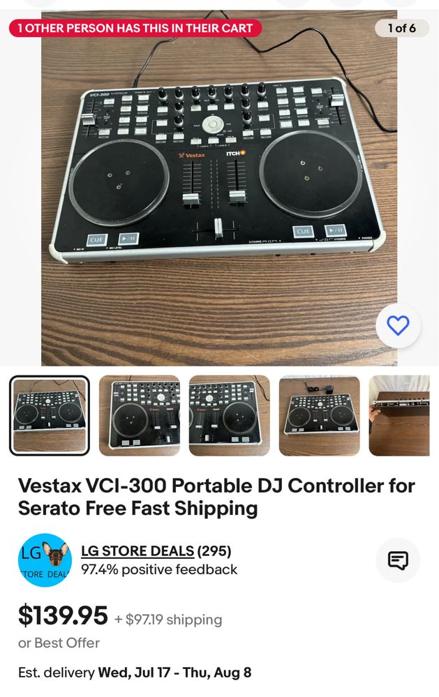 Vestax VCI-300 midi устройство пульт dj controller