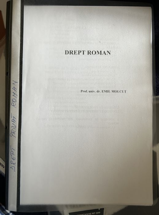 Curs Drept Roman, anul întâi - Emil Molcuț