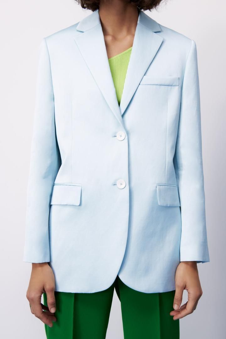 Sacou oversize din in si viscoza Zara