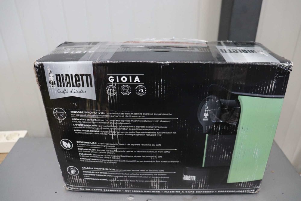 Bialetti Gioia, еспресо машина за алуминиеви капсули, зелена мента