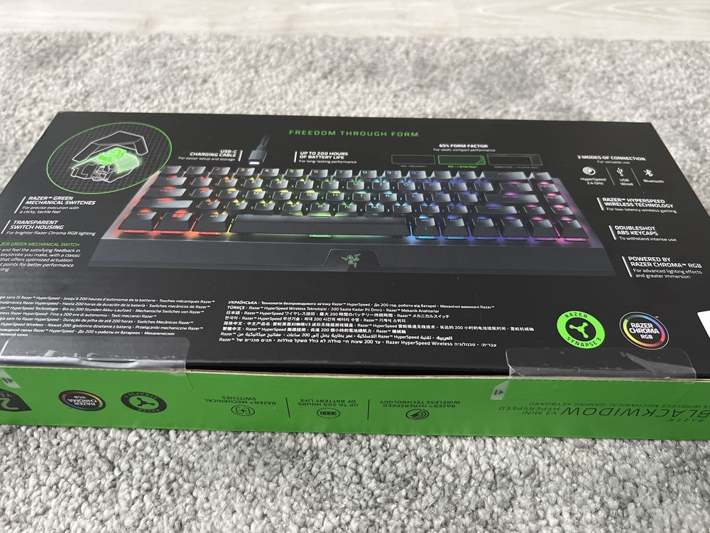 Tastatura Blackwidow v3 mini hyperspeed wireless noua sigilata