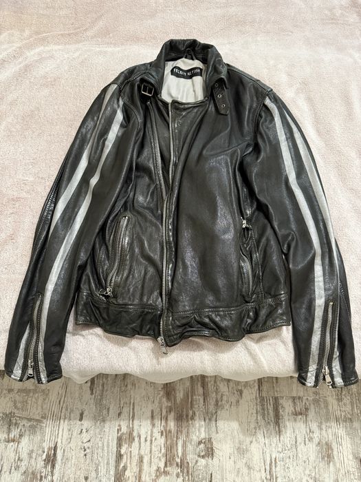 Мъжко кожено яке естесвена кожа размер L (50).  Freaky Hation