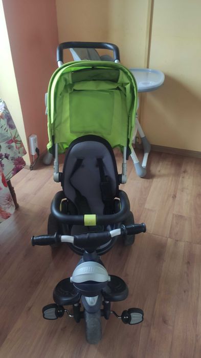 Триколка за деца с родителски контрол, сенник и меки гуми Chic 4 в 1