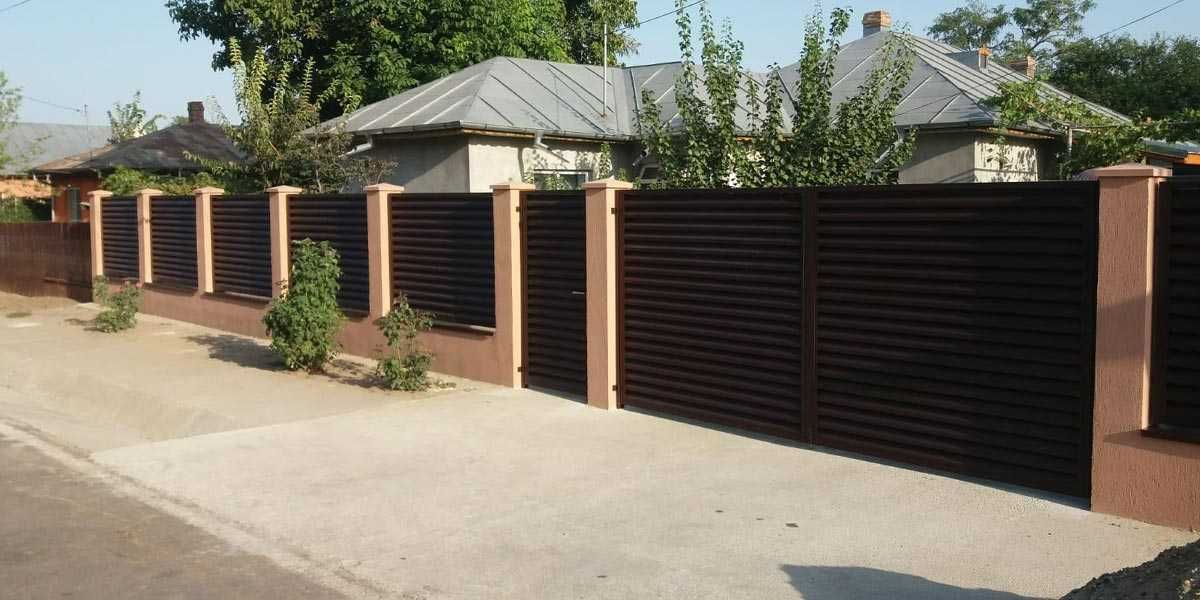 Garduri din sipca metalica, panou jaluzele si alte modele de vanzare