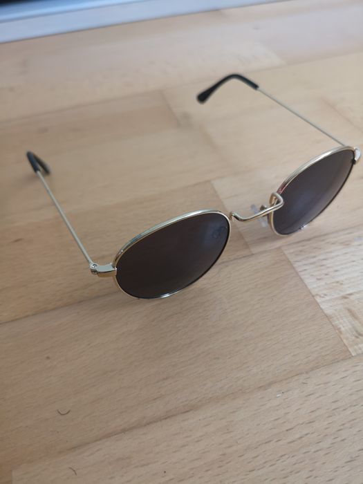 Ochelari soare model retro rotunzi tip aviator rame metalice