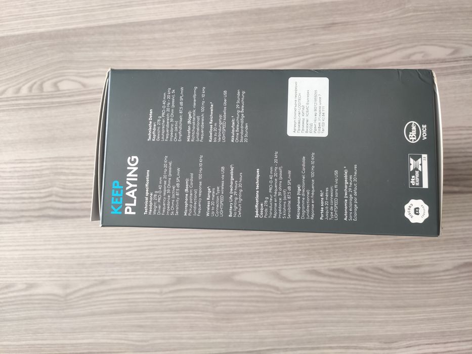 Logitech G733 White – безжични геймърски слушалки (Lightspeed)