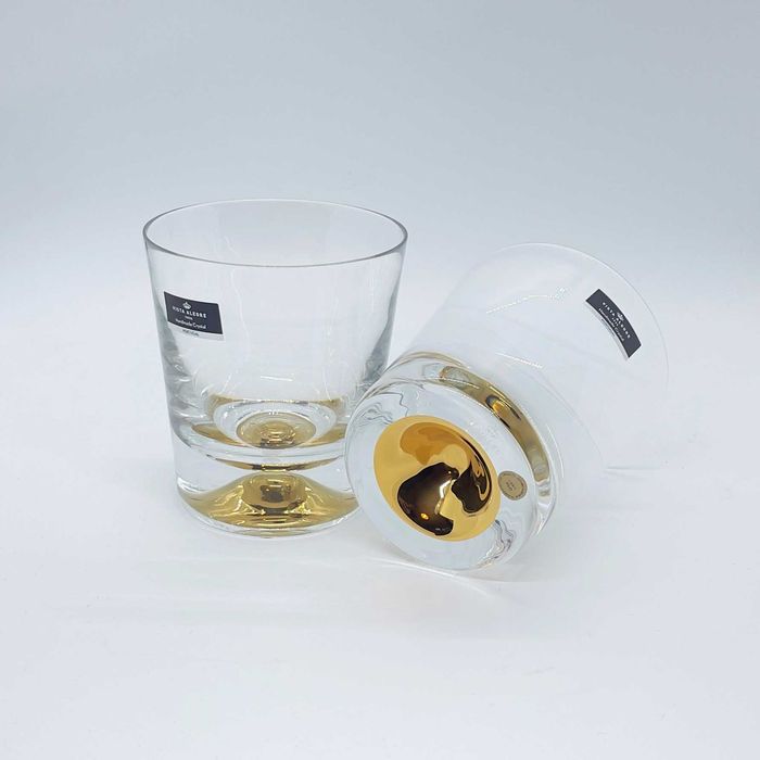 Луксозен комплект кристални чаши с позлата 24K злато Vista Alegre