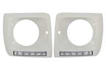Carcase faruri Albe cu Lumini de zi G-class W463 (1989-2012) G65 Look