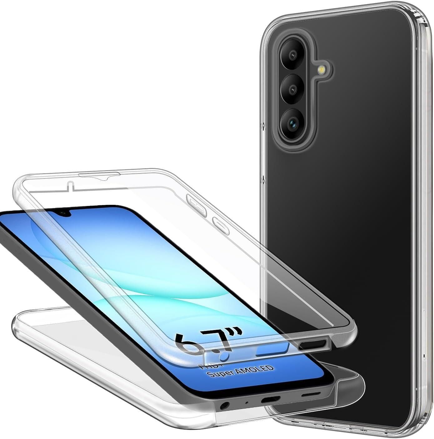 Прозрачен 360° Градуса Кейс Samsung Galaxy A17