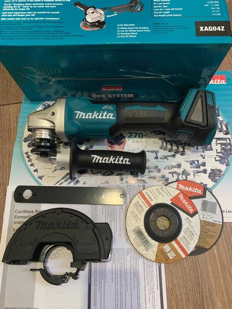 Шлифмашинка болгарка Makita XAG04 18v Макита 100% оригинал