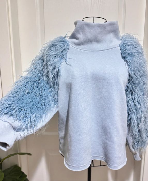 Bluza Hanorac United Colors of Benetton cu maneci bufante