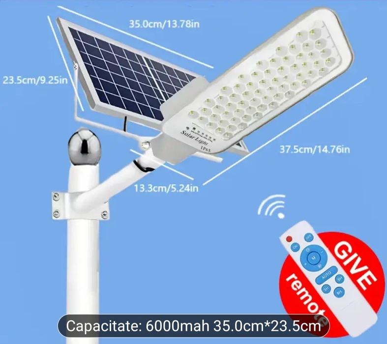 Lampa solara cu senzor de lumina