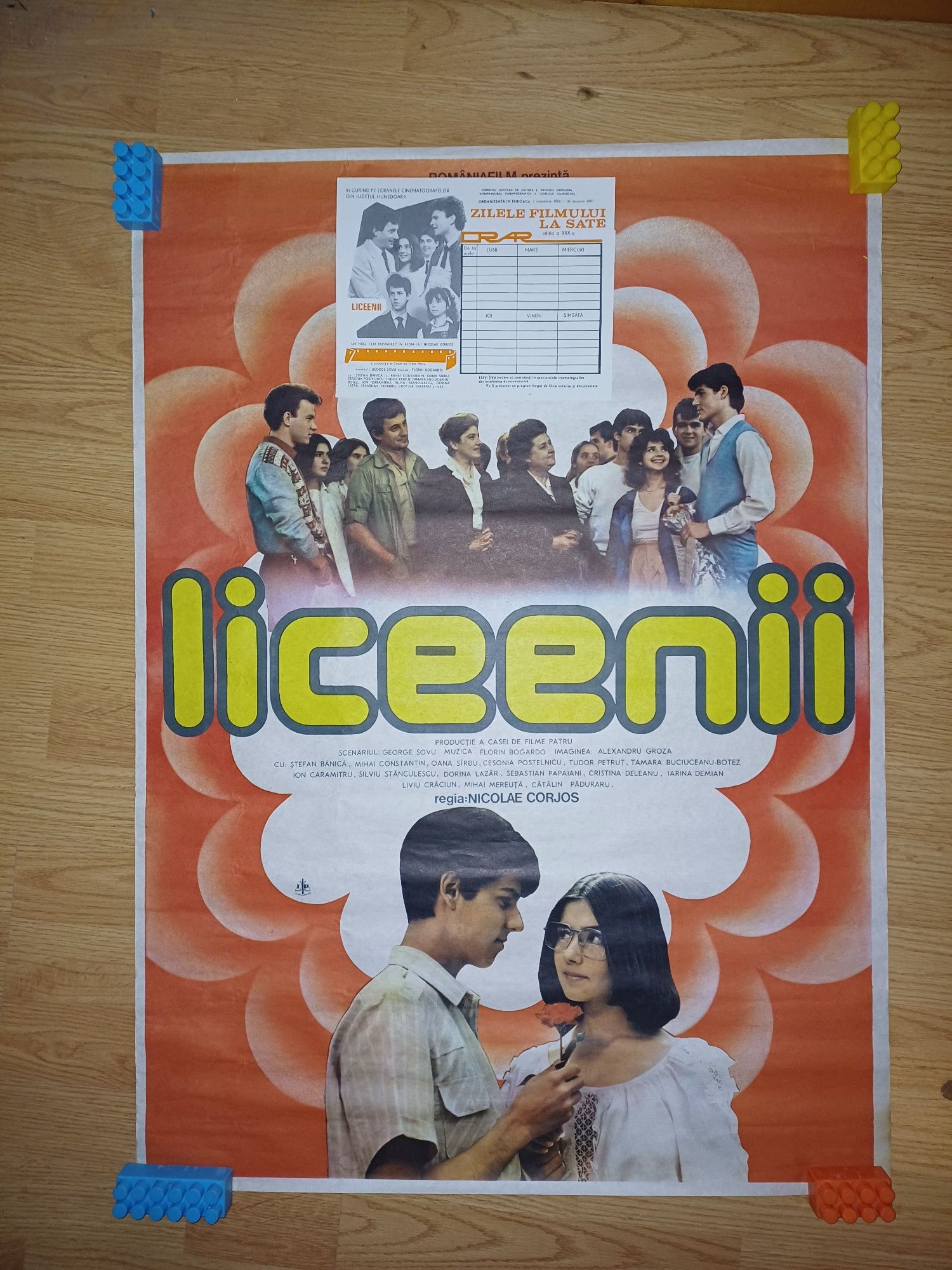 Afis/poster original film Liceenii + orar Liceenii original