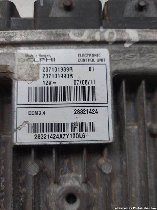 Calculator motor RENAULT CLIO III (BR0/1, CR0/1) [ 2005 - > ] OEM 237101989r