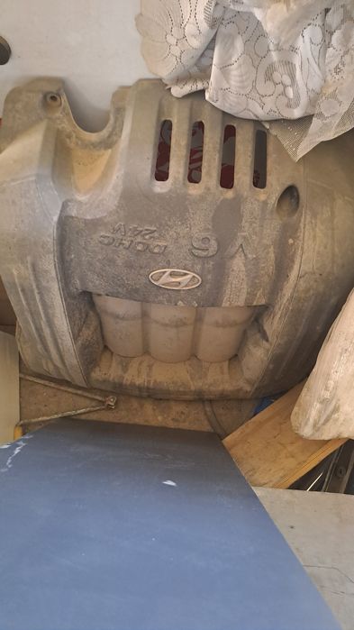 Крышка двигателя санта фе