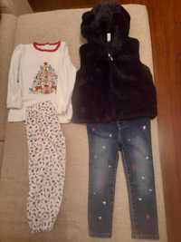 Blugi Gap+vesta idoke+pijamale 3 ani fete