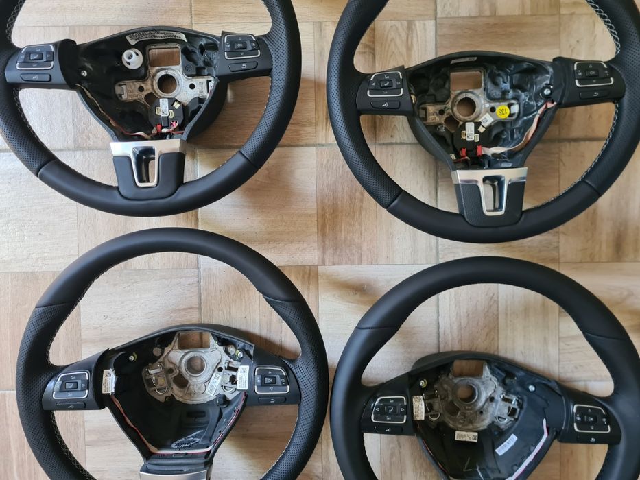 Volan piele/ perforata VW Passat B7 Golf Tiguan Caddy