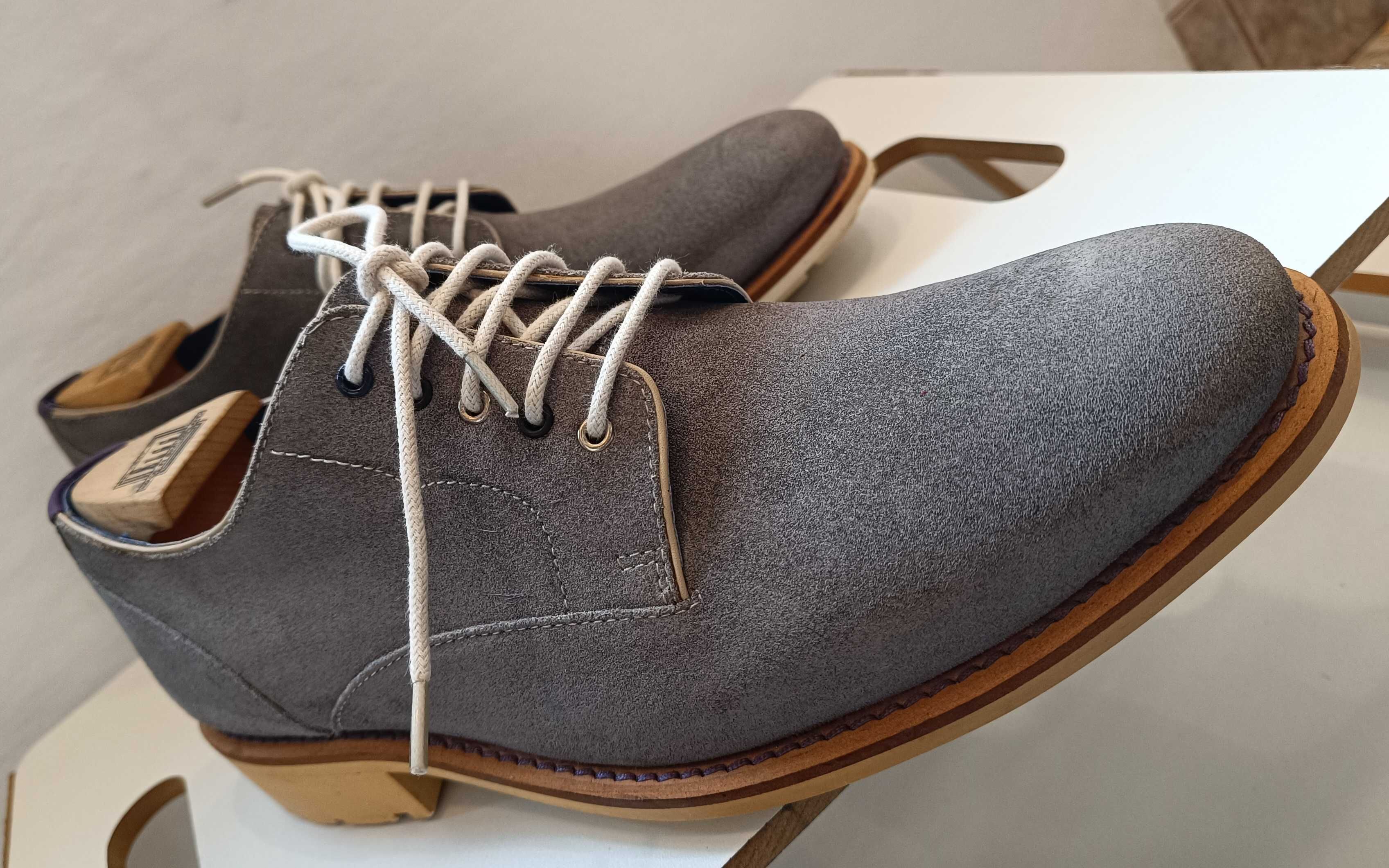 Pantofi derby 41.5 42 premium Ted Baker London NOI piele naturala moal