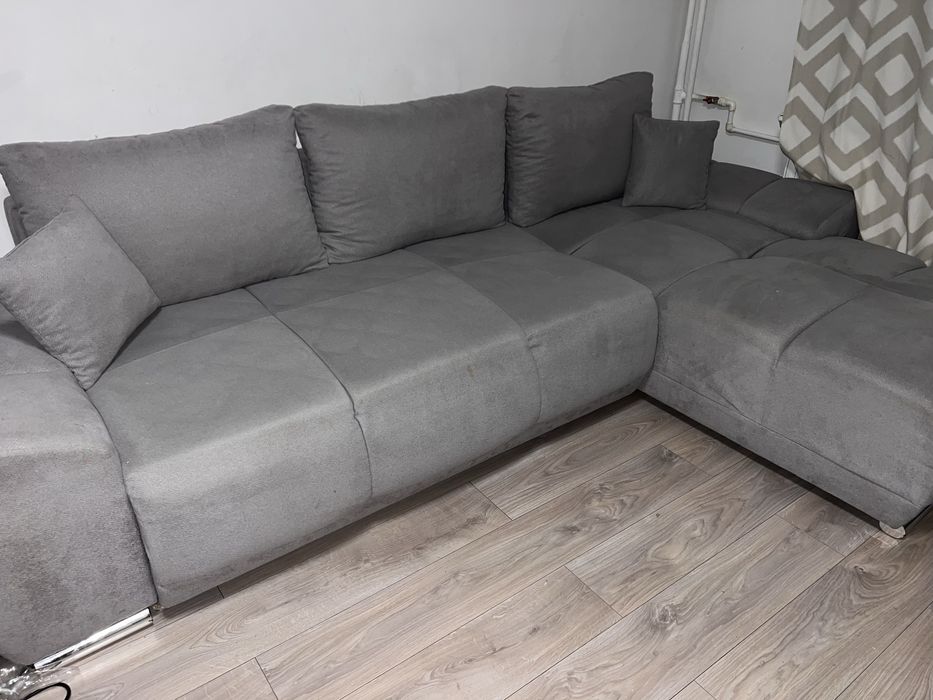 Vand GIA Colțar extensibil, mobexpert șezlong interschimbabil, stofă