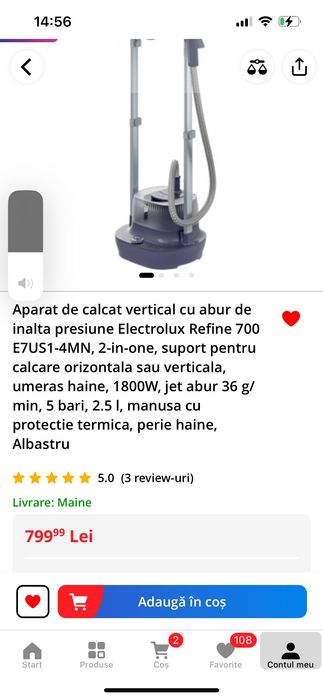 Aparat de călcat vertical