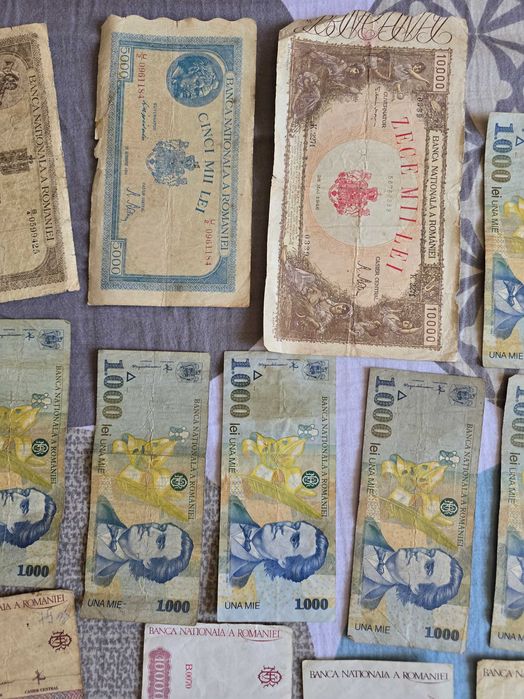 79 bancnote România, starea lor se vede poze