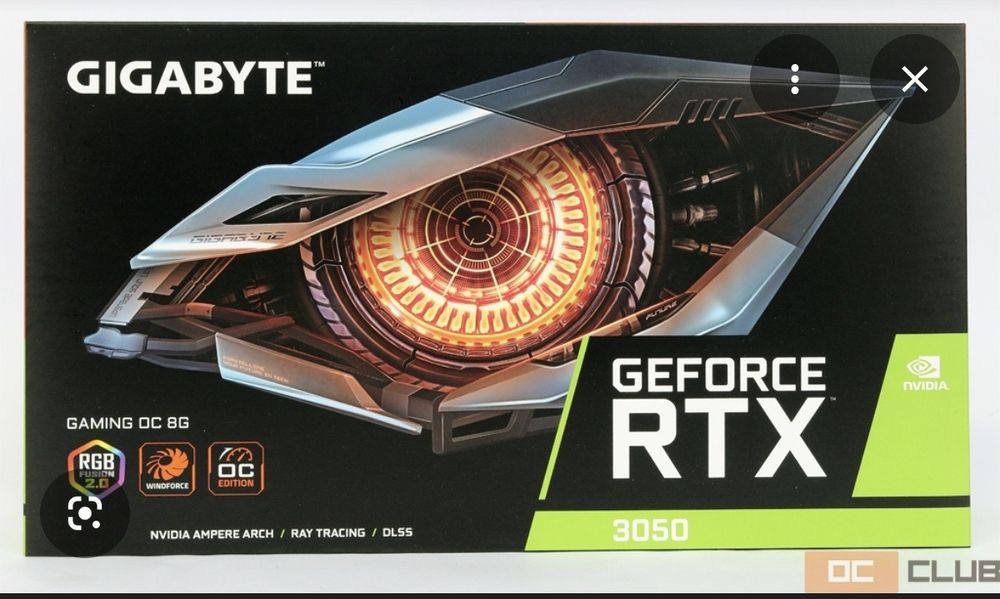 GeForce RTX 3050 Gigabyte 8 gb