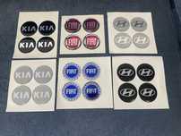 Стикери Капачки Джанти Тасове Лепенки  KIA HYUNDAI FIAT 60мм