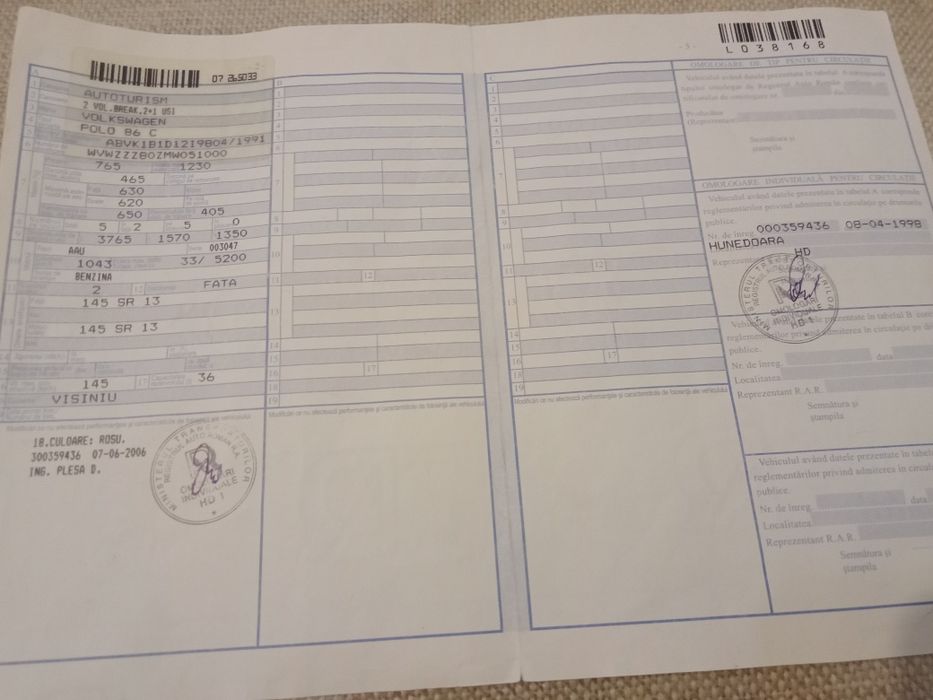 Wolkswagen Polo 86 c