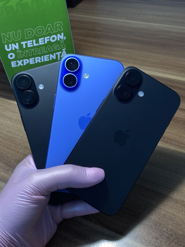iPhone 16/256 GB/Garanție 24 luni |Sănătate baterie 100%/Nou desigilat
