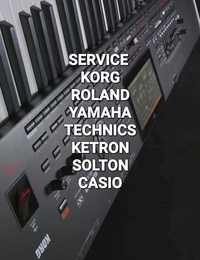 Reparații Korg Roland Yamaha Ketron