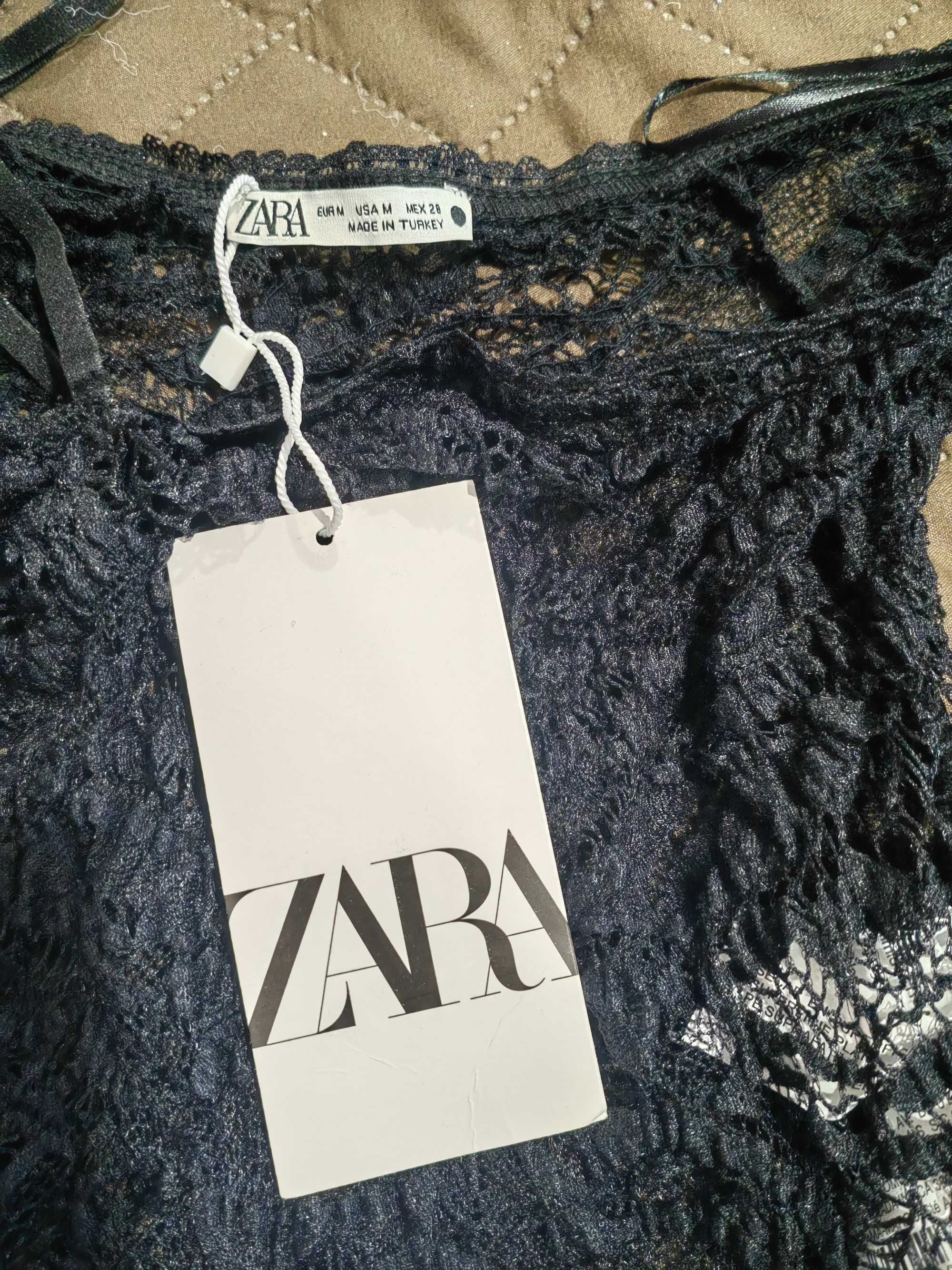 Дантелено боди Zara