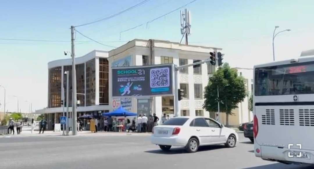 Samarqand viloyatida monitorlarda reklama xizmati