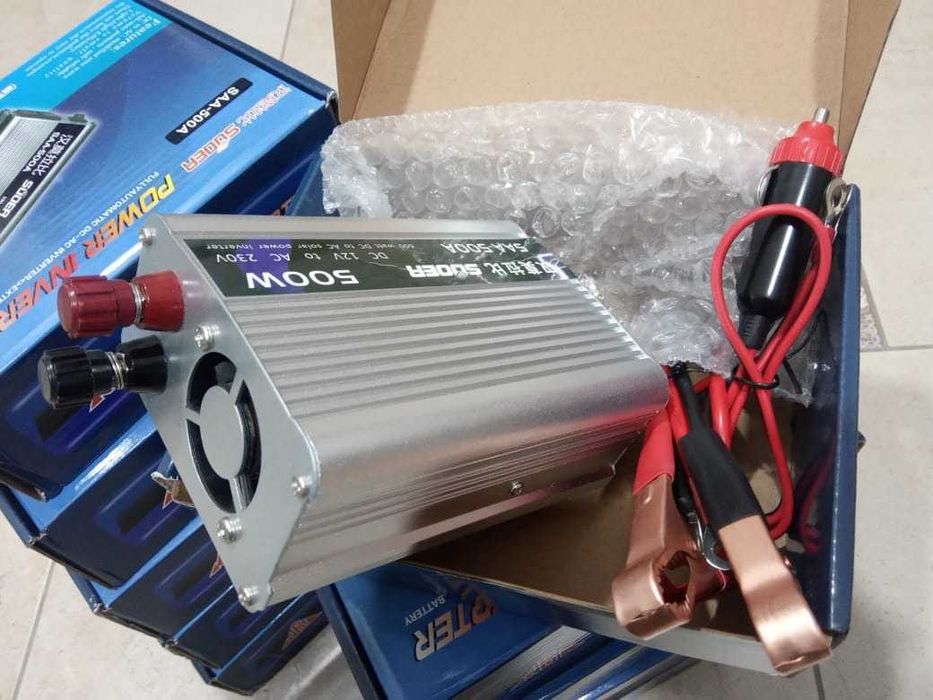 ИНВЕРТОР для ноутбуков в машину преобразователь напряжения 500w