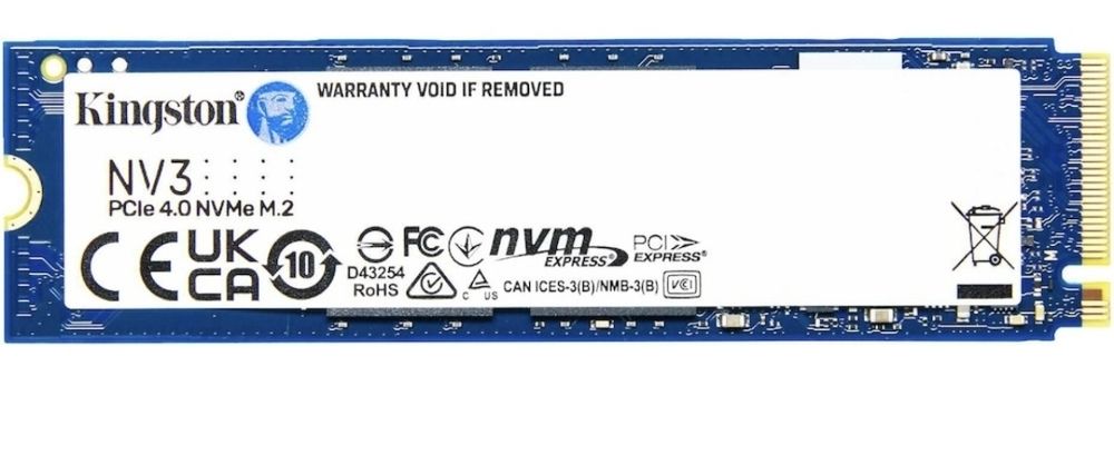 4 TB -  Solid State Drive (SSD) Kingston NV3, PCIe 4.0 NVMe, M.2.
