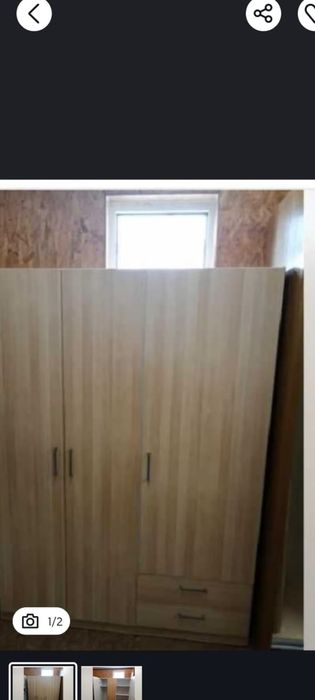 Șifonier ikea  plus pat supraetajat ikea cu saltele inclusee