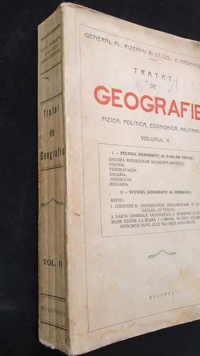 Carti vechi - Tratat de GEOGRAFIE - ROMANIA si tarile vecine