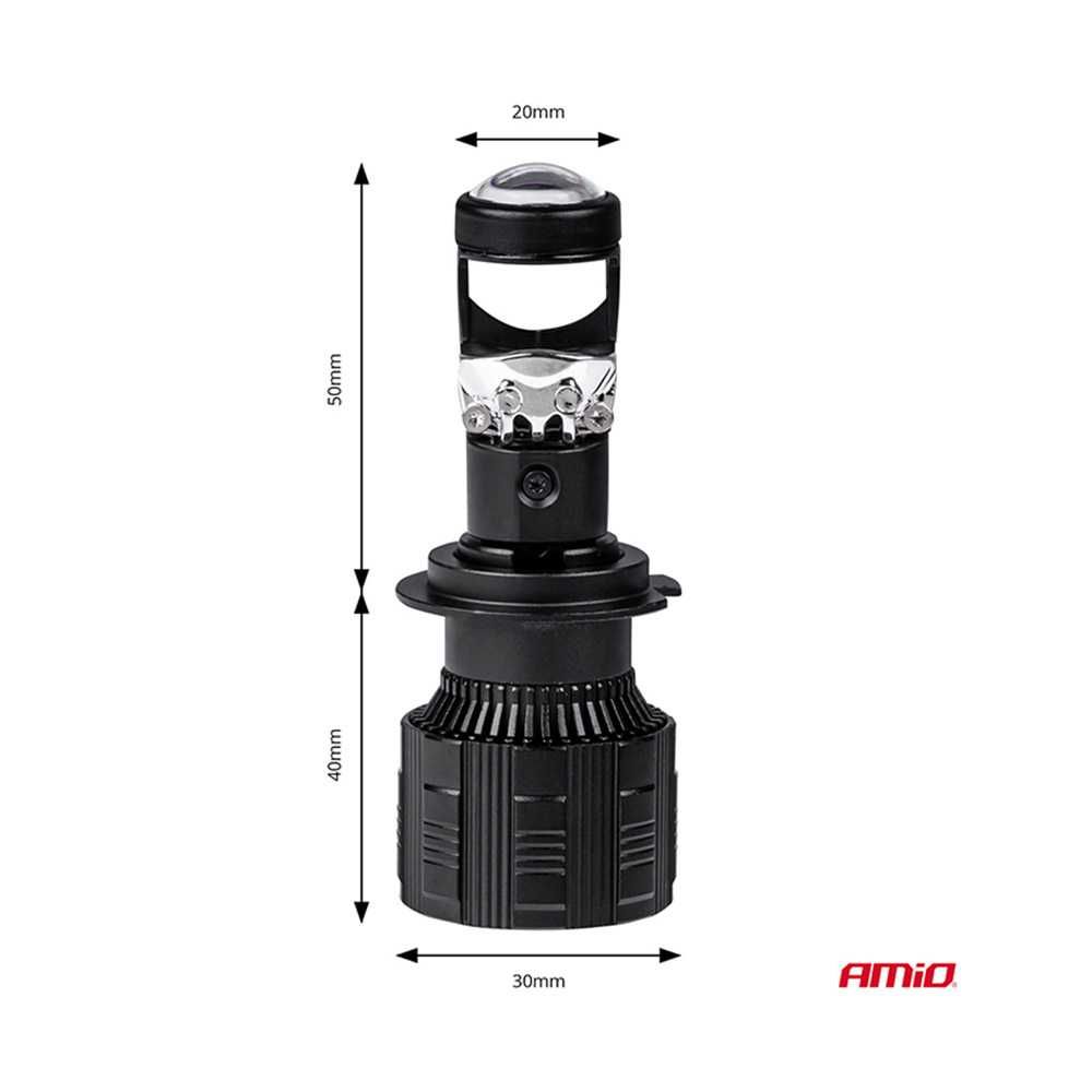 Крушки H7/H18 AMIO PL LED 60W 9-32V 6000K, комплект