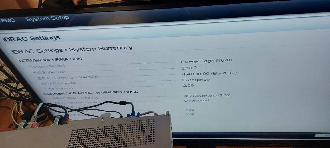 Server Dell PowerEdge R640 40 Cores Gold 6122 128Gb 5.4Tb 1500W