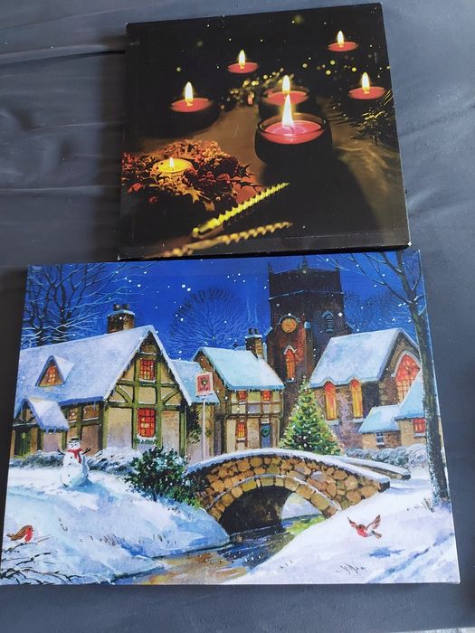 Tablouri canvas cu luminite