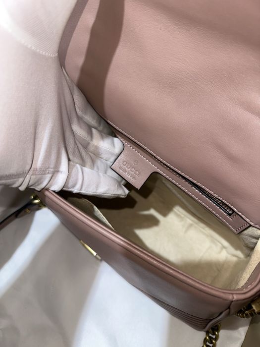 Geanta Gucci 26cm Marmont Dusty Pink Piele naturala 100%