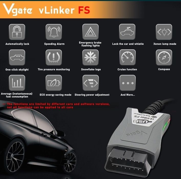 Diagnoza auto Vgate Vlinker FS usb
