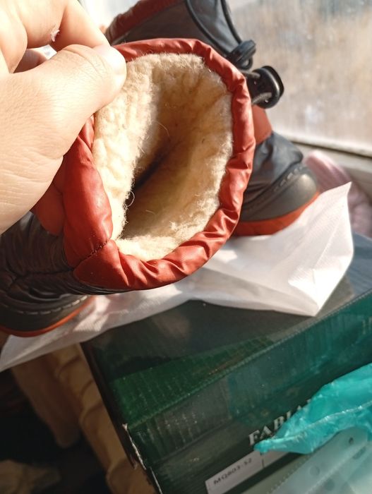 Обувь зимняя внутри мехом цыгейка