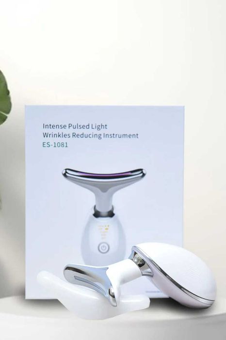 Dispozitiv Facial Prof Anti-Rid 5 în 1 LED, EMS, Masaj Termic, Lifting