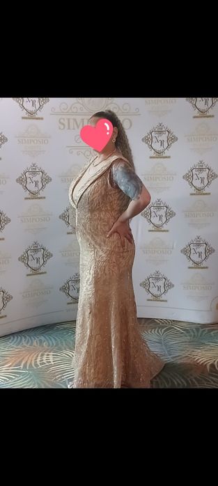 Rochie de seara aurie