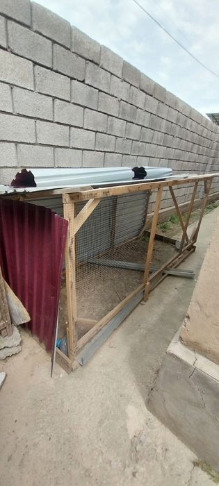 Клетка для кур, обустроенный